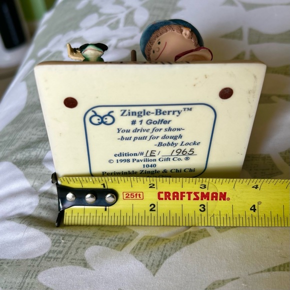 VTG 3D Golfer Golfing Bear Animals & Friend Zingle-Berry Collectible Figurine - Picture 12 of 13